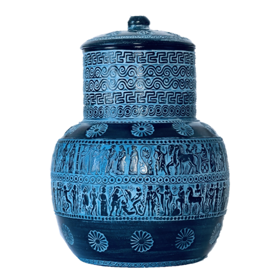 urnes sculptées pluto blue 2