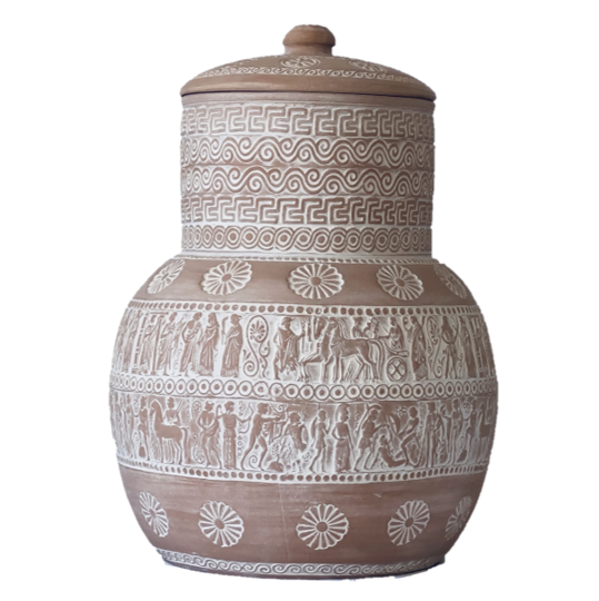 urnes sculptées pluto white